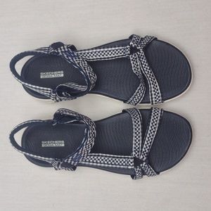 Skechers Women's OTG 600 Classic Navy Ankle Strap Sandal